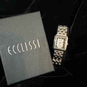 Ecclissi Silver and Black Watch